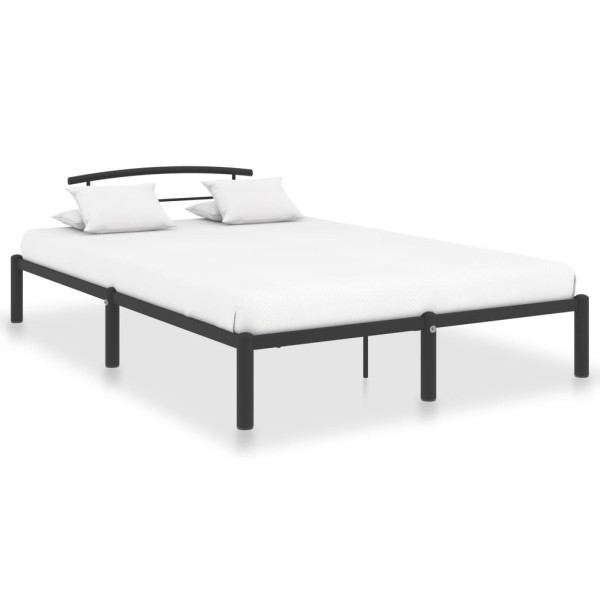 Estructura de cama de metal negro 140x200 cm