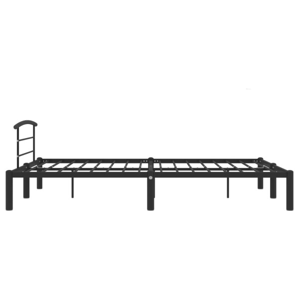 Estructura de cama de metal negro 140x200 cm