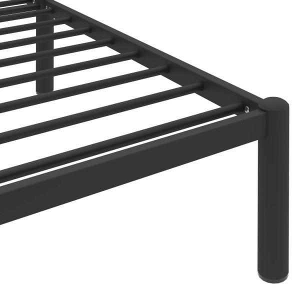 Estructura de cama de metal negro 140x200 cm