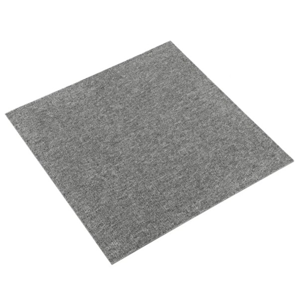 Baldosas de suelo de moqueta 20 uds 5 m² 50x50 cm gris