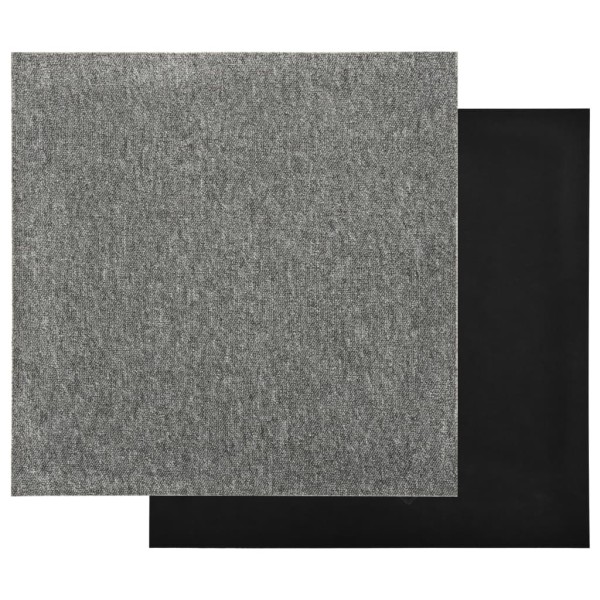 Baldosas de suelo de moqueta 20 uds 5 m² 50x50 cm gris