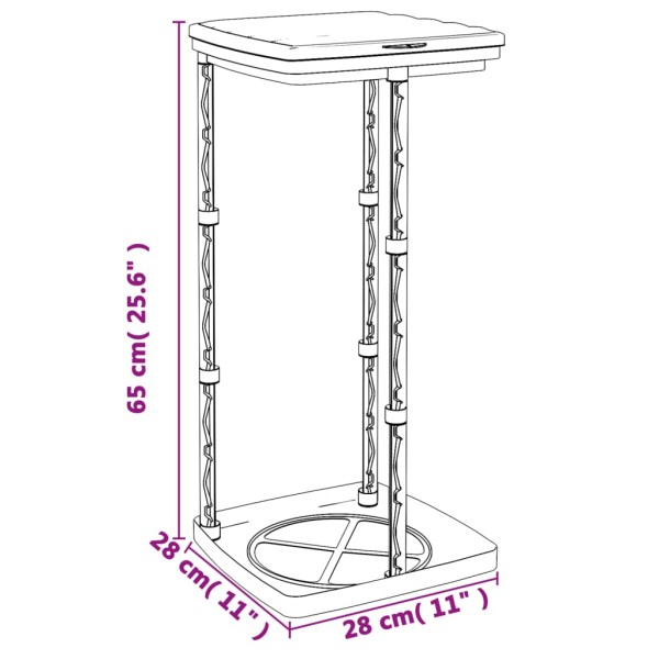 Soportes para bolsas de basura 2 uds PP negro y azul 60 L