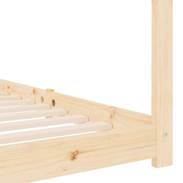 Estructura de cama infantil de madera maciza de pino 80x160 cm