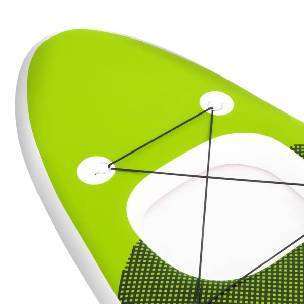 Set de tabla de paddle surf hinchable verde 360x81x10 cm