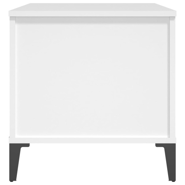 Mesa de centro madera contrachapada blanco 90x44,5x45 cm