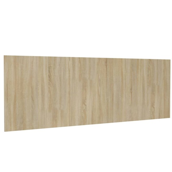 Cabecero pared madera contrachapada roble Sonoma 240x1,5x80cm