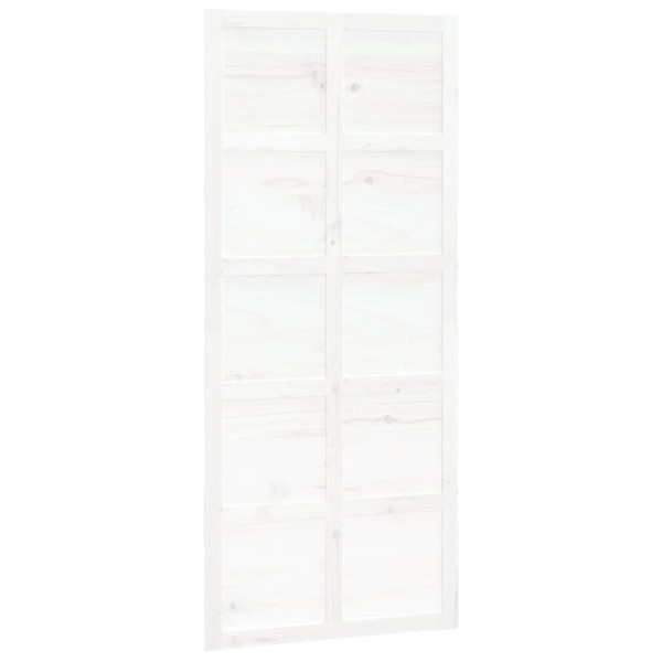 Puerta de granero madera maciza pino blanca 90x1,8x214 cm