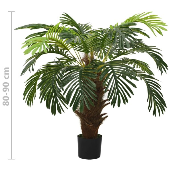 Palmera Cycas artificial con macetero 90 cm verde