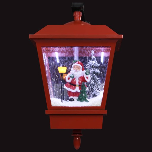 Lámpara de pared de Navidad LED y Papa Noel rojo 40x27x45 cm