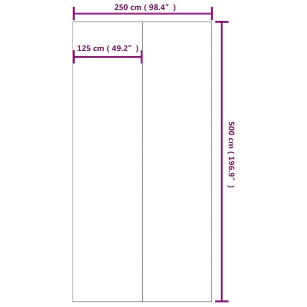 Tapiz de suelo piscina geotextil poliéster gris claro 500x250cm