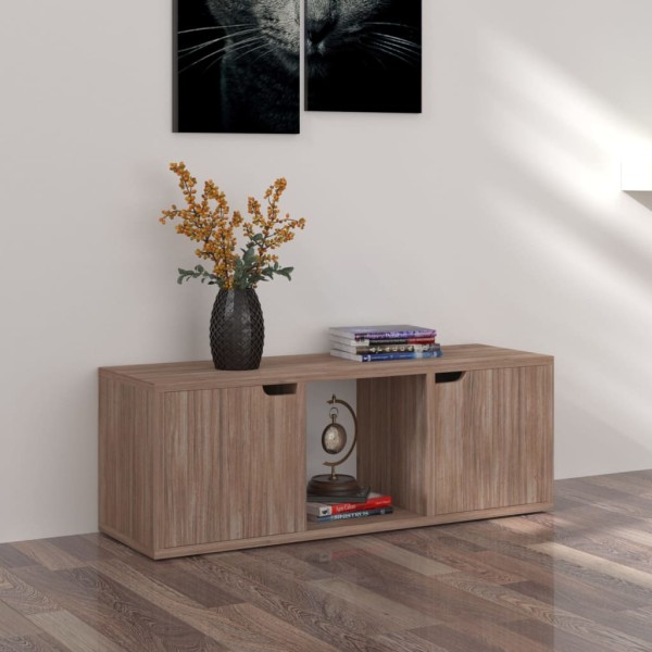 Mueble TV madera de ingeniería roble sonoma 88,5x27,5x30,5 cm