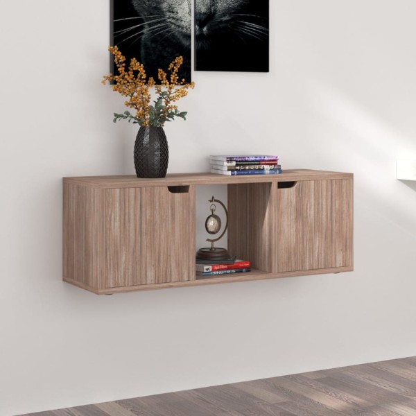 Mueble TV madera de ingeniería roble sonoma 88,5x27,5x30,5 cm