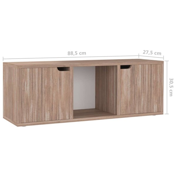 Mueble TV madera de ingeniería roble sonoma 88,5x27,5x30,5 cm