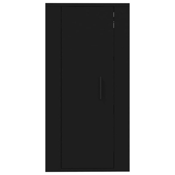 Mueble para TV de pared negro 40x34,5x80 cm