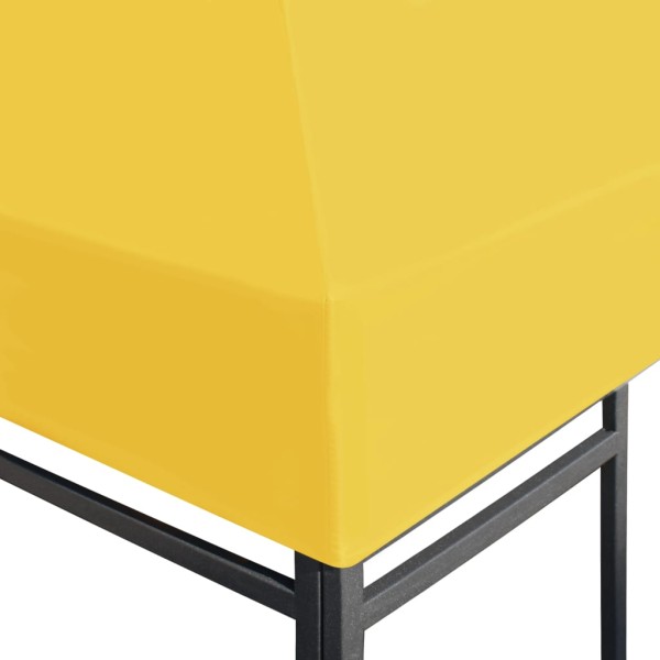 Toldo de cenador 270 g/m² 3x3 m amarillo