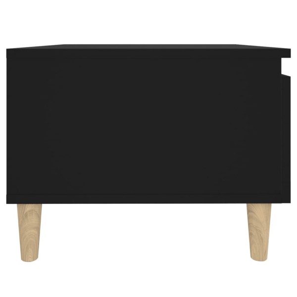 Mesas auxiliares 2 uds madera contrachapada negro 50x46x35 cm