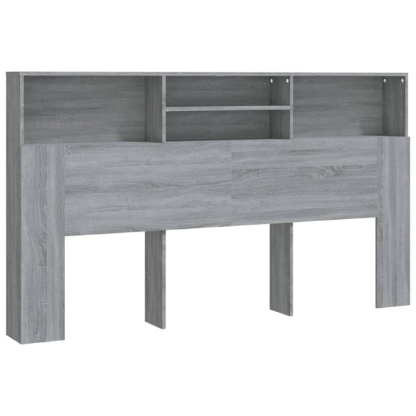 Mueble cabecero gris Sonoma 180x19x103,5 cm