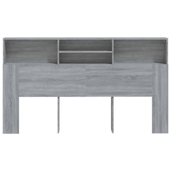 Mueble cabecero gris Sonoma 180x19x103,5 cm