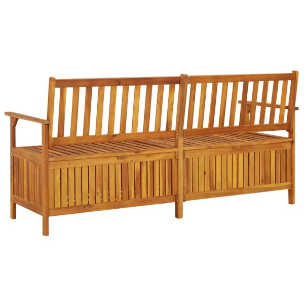 Banco de almacenaje madera maciza de acacia 170 cm