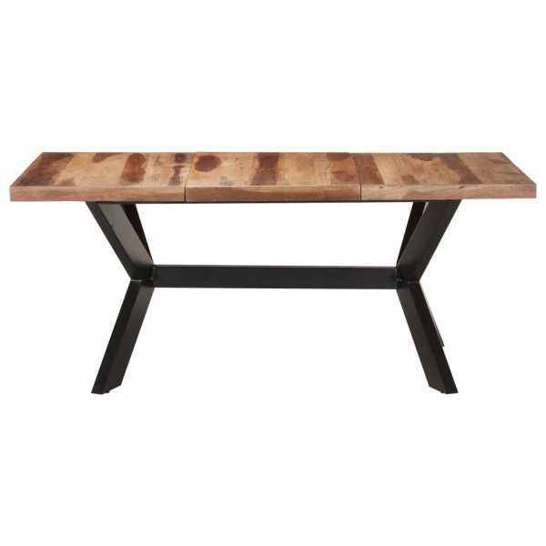 Mesa de comedor de madera acacia acabado miel 180x90x75 cm