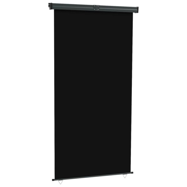 Toldo lateral de balcón negro 145x250 cm