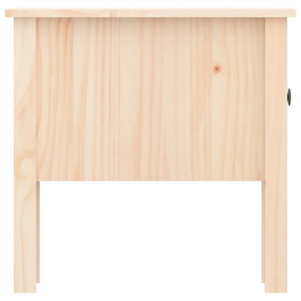 Mesa auxiliar de madera maciza de pino 50x50x49 cm