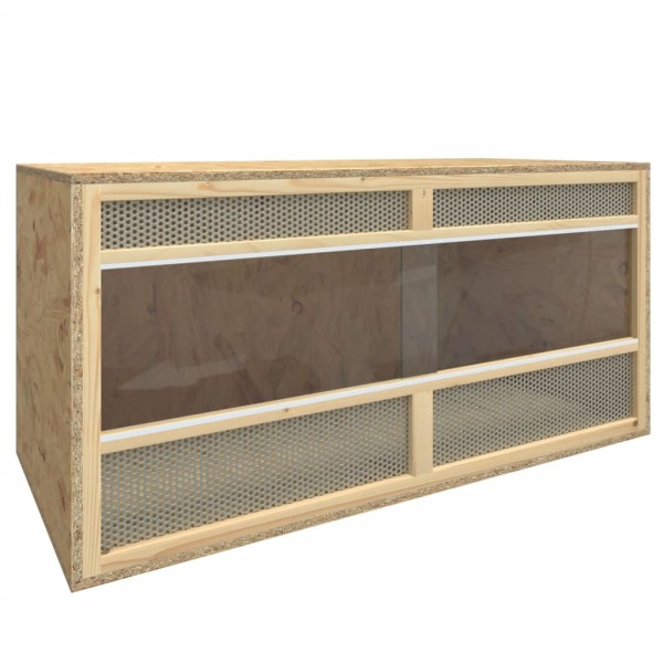 Terrario de madera contrachapada 100x47x47 cm