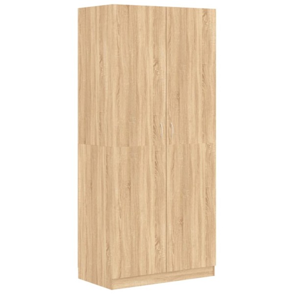 Armario de madera contrachapada color roble Sonoma 90x52x200 cm