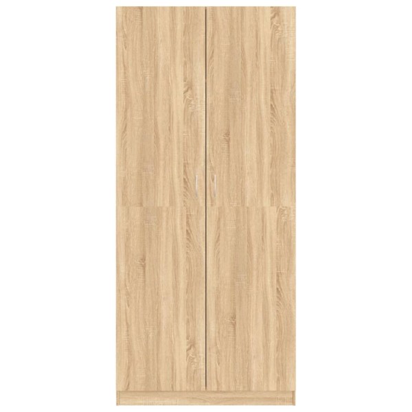 Armario de madera contrachapada color roble Sonoma 90x52x200 cm