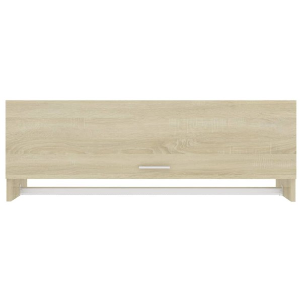 Armario de madera contrachapada roble Sonoma 100x32,5x35 cm