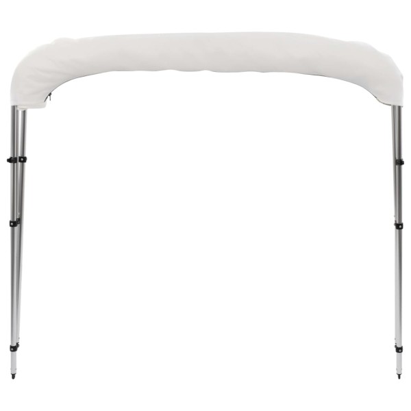 Toldo Bimini de 3 arcos blanco 183x140x137 cm