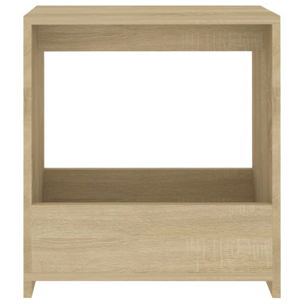 Mesa auxiliar de madera contrachapada roble Sonoma 50x26x50 cm