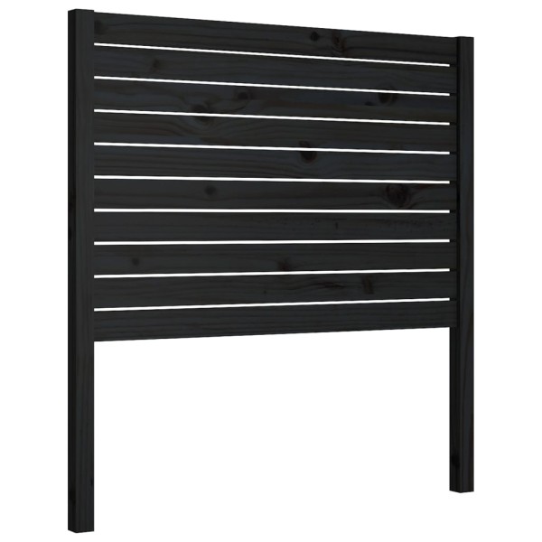 Cabecero de cama madera maciza de pino negro 96x4x100 cm