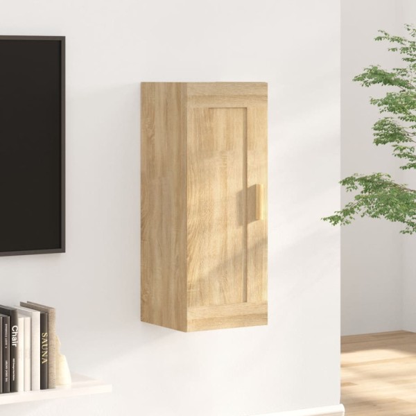 Armario de pared madera contrachapada roble sonoma 35x34x90 cm