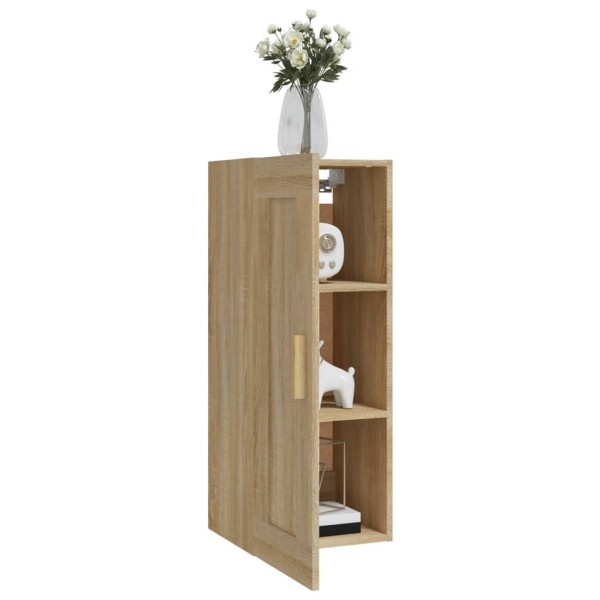 Armario de pared madera contrachapada roble sonoma 35x34x90 cm