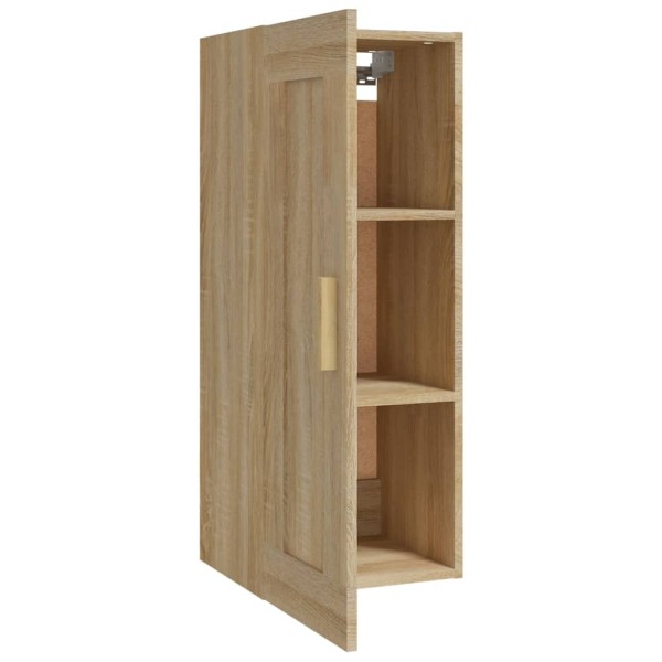 Armario de pared madera contrachapada roble sonoma 35x34x90 cm