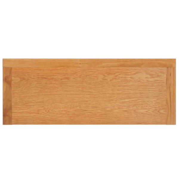 Mesa consola de madera maciza de roble 110x35x75 cm