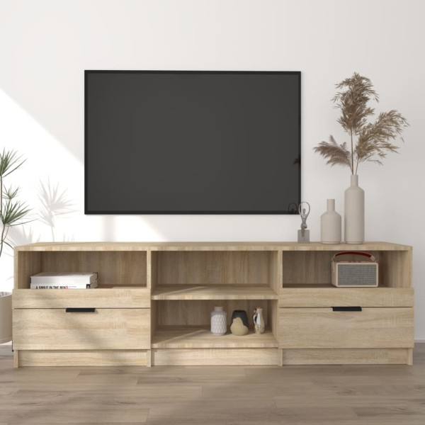 Mueble de TV madera contrachapada roble Sonoma 150x33,5x45 cm