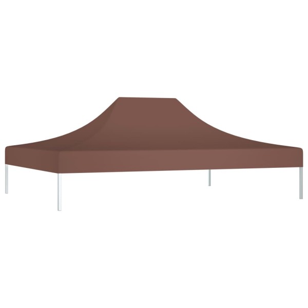 Techo de carpa para celebraciones marrón 4x3 m 270 g/m²