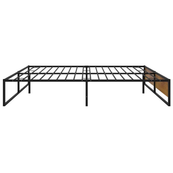 Estructura de cama de metal negra 180x200 cm