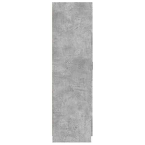 Armario de madera contrachapada gris hormigón 80x52x180 cm