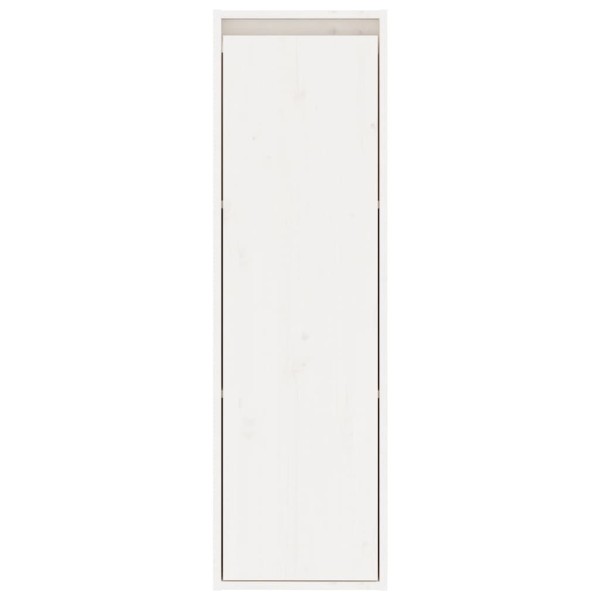 Armario de pared 2 uds madera maciza pino blanco 30x30x100 cm