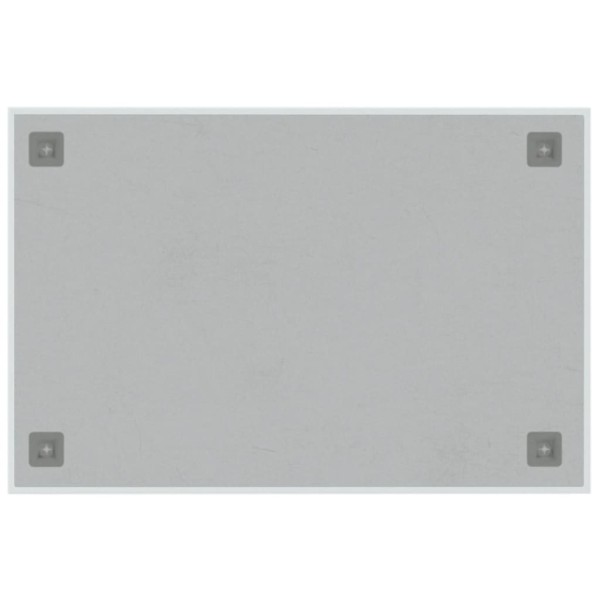 Pizarra magnética de pared vidrio templado blanco 60x40 cm