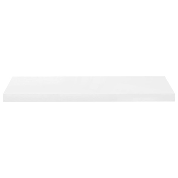 Estante flotante de pared 4 uds MDF blanco brillo 80x23,5x3,8cm