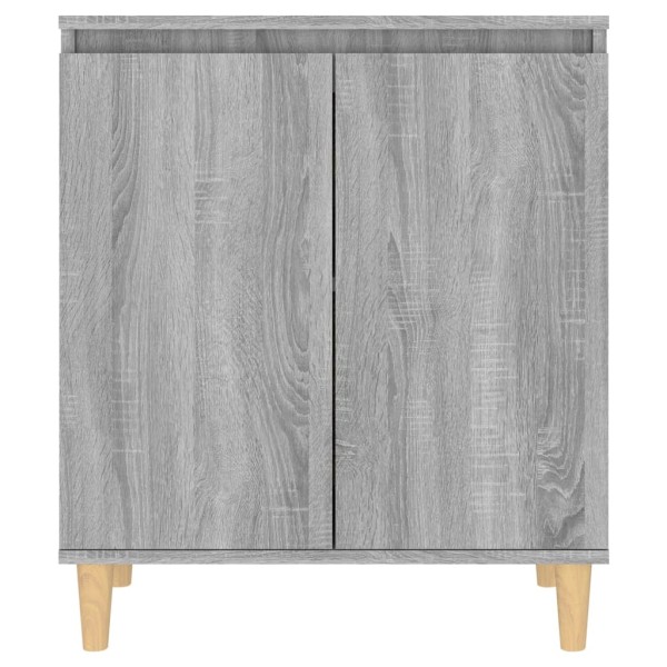 Aparador de madera contrachapada gris Sonoma 60x35x70 cm