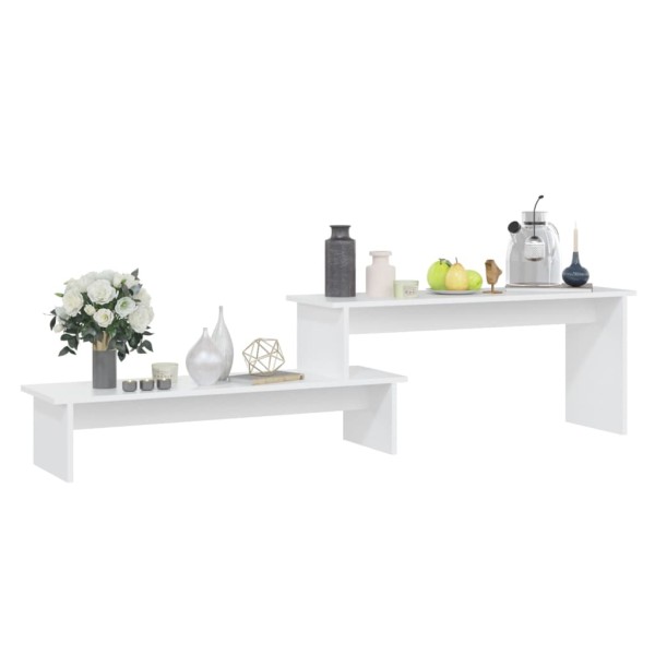 Mueble para TV madera contrachapada blanco 180x30x43 cm