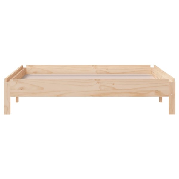 Cama apilable de madera maciza de pino 80x200 cm