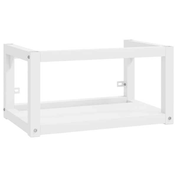 Estructura de lavabo suspendido hierro blanco 59x38x31 cm