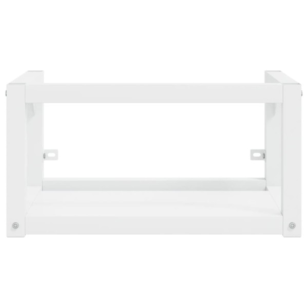 Estructura de lavabo suspendido hierro blanco 59x38x31 cm