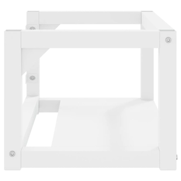 Estructura de lavabo suspendido hierro blanco 59x38x31 cm